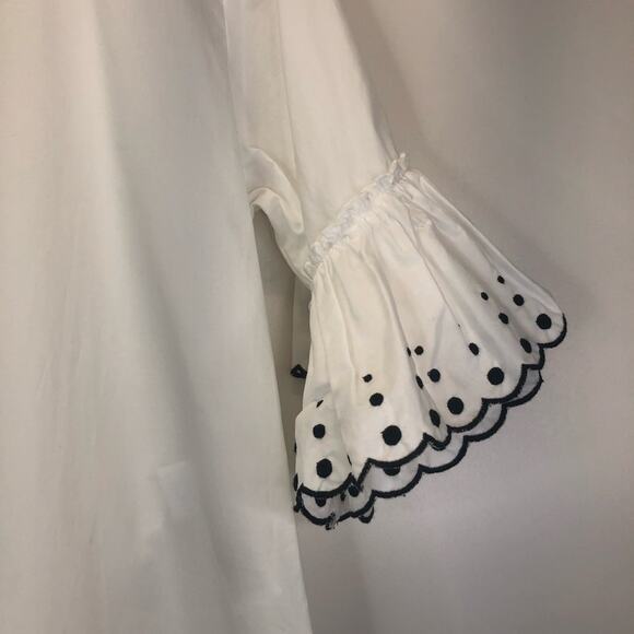 See by Chloe ruffle sleeve shift dress white - size 38 (US 6) - Picture 5 of 14